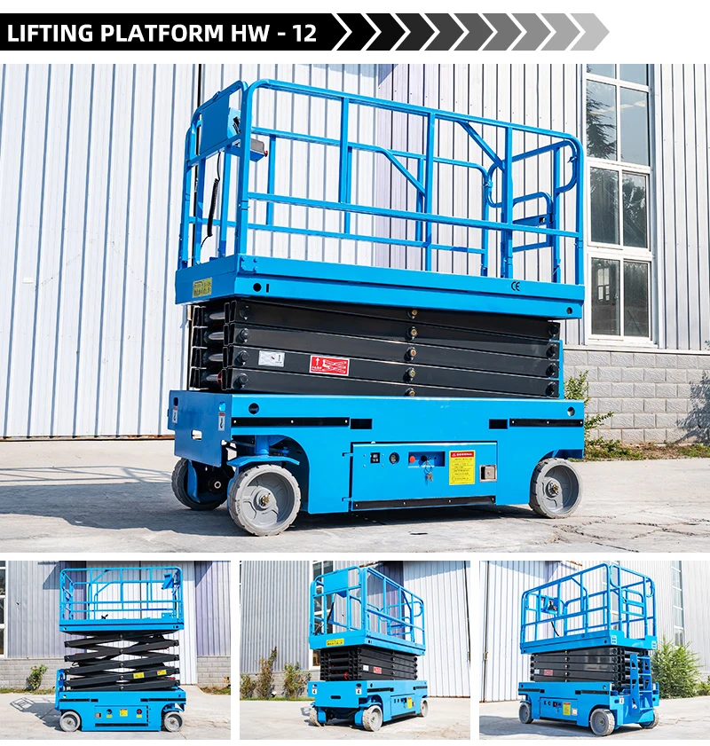 Small Electric Hydraulic Lift Platform Mini Home Mobile Scissor Lift ...