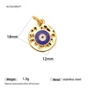 2PCS Round Evil Eye