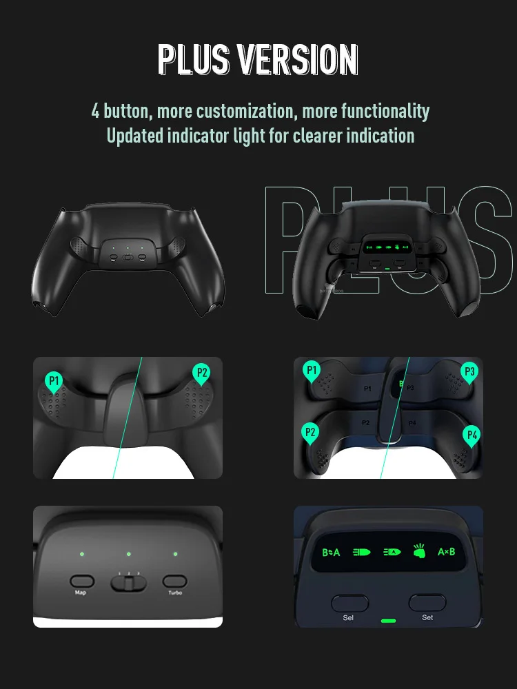 Data Frog Game Accessories With Four Back Buttons For Ps5 Remapper Bdm