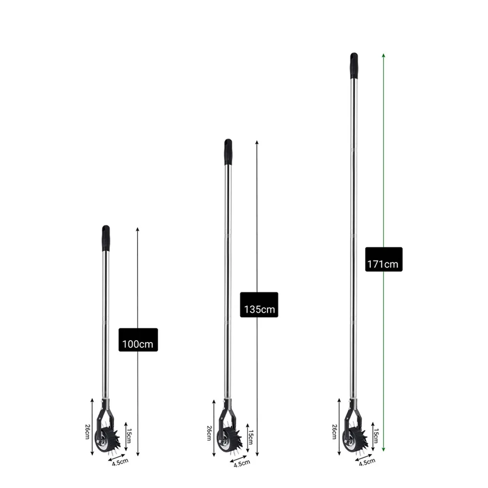 Manual Wheel Rotary Edger Sidewalk Garden Rolling Lawn Edger Manual