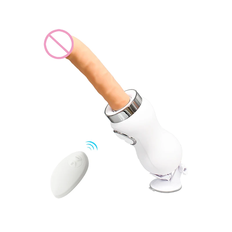 auto thrusting dildo 8X Auto Pounder Vibrating and Thrusting Dildo with Handle main image 0