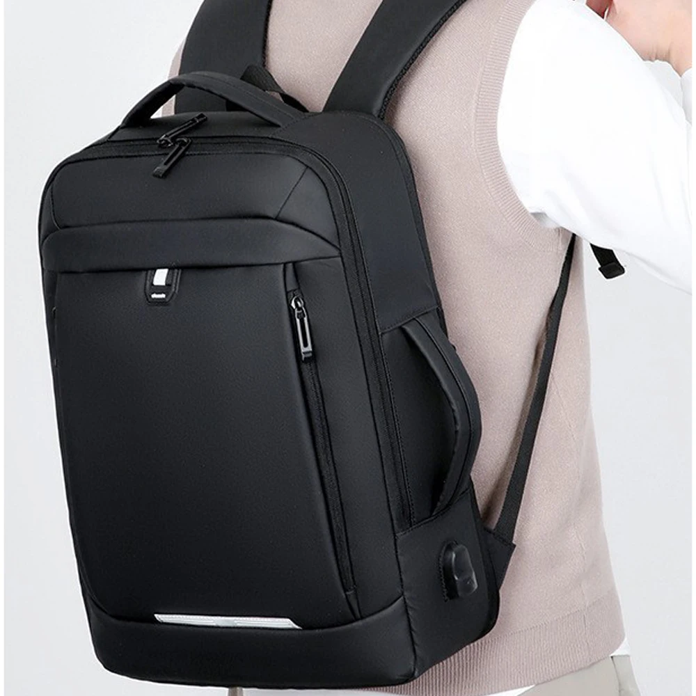 T147 16 Inch Portable Waterproof Pu Laptop Backpack for Men Business Travel Laptop Bag with USB Charging Casual Student Backpack T147 16 Inch Portable Waterproof Pu Laptop Backpack for Men Business Travel Laptop Bag with USB Charging Casual Student Backpack