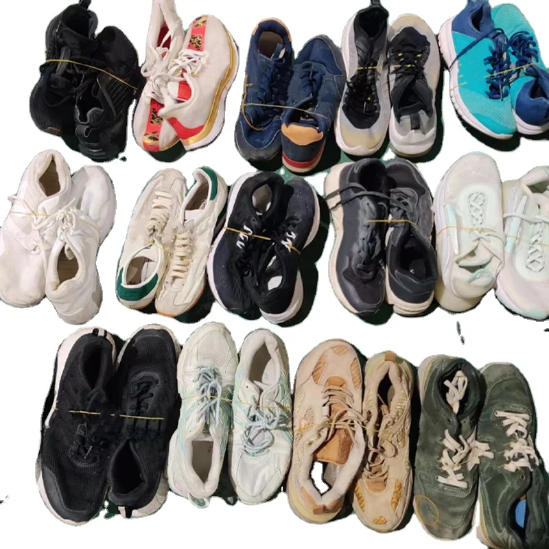 Used Shoes Bulk Wholesale Second Hand Men Sports Sneakers Casual Male  Fashion Mixed Type Black Shoes Stock Used for Mens