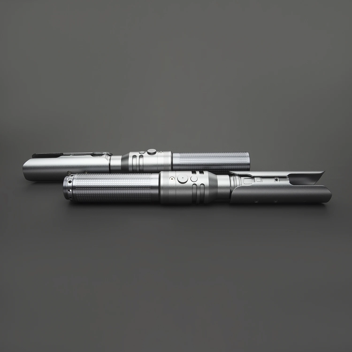 Rgb Light-up Double Blade Lightsaber Toy Keychain For Kids