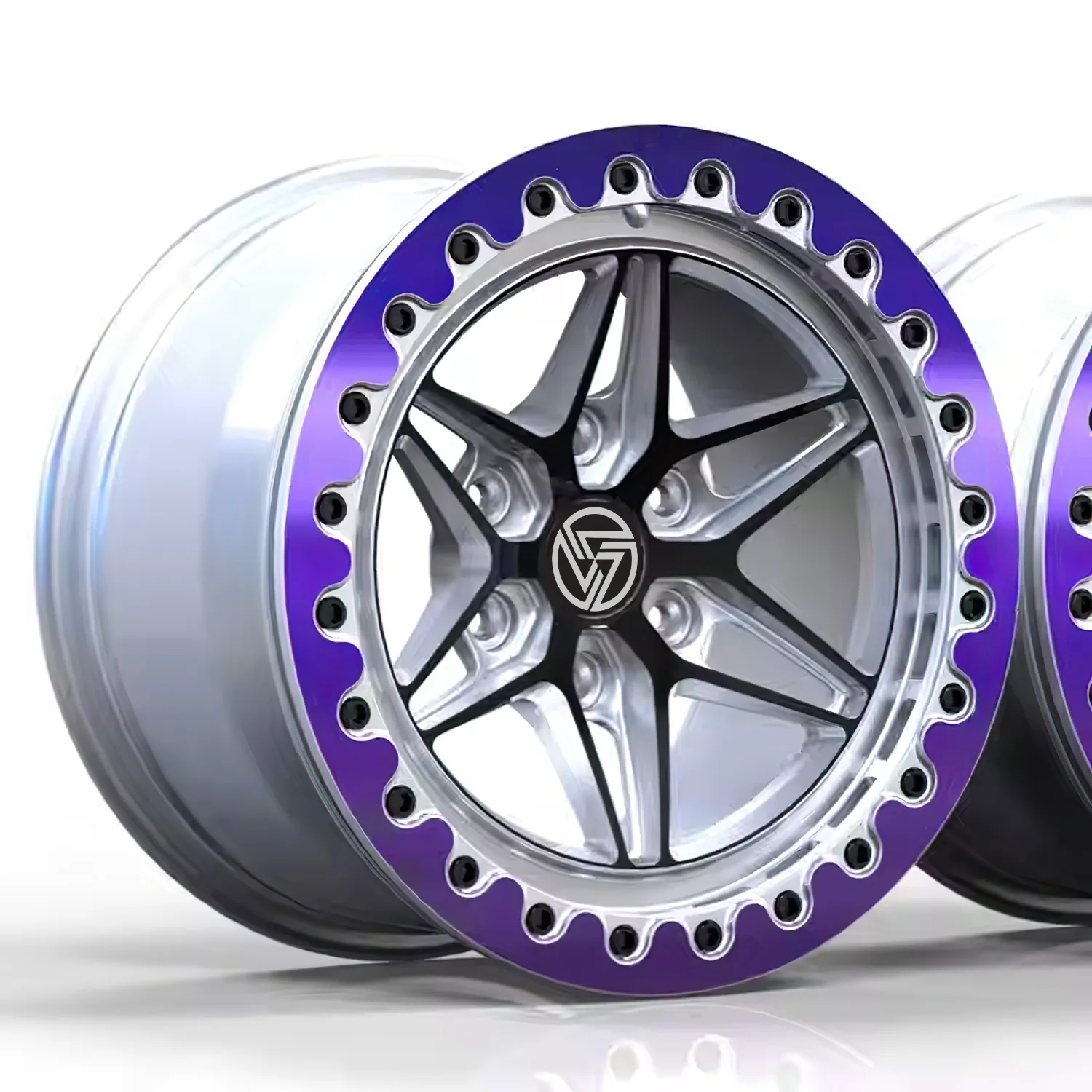 XL Custom Concave Beadlock Off Road Truck Forged Wheels Dually Milling Bright Pickup Wheels Rims for Ford F150 - Image 1