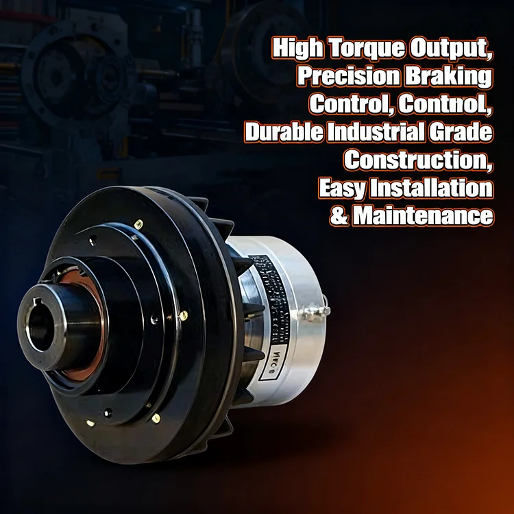 12V Electromagnetic Clutch with 24V Pneumatic Disc Brake 0.55-35N.M Paper Use details