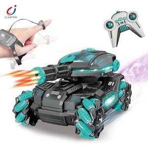Chengji Rc tank Water Shooting Spray Stunt Light Music Car Toy Dual Remote Control Battle Tanks