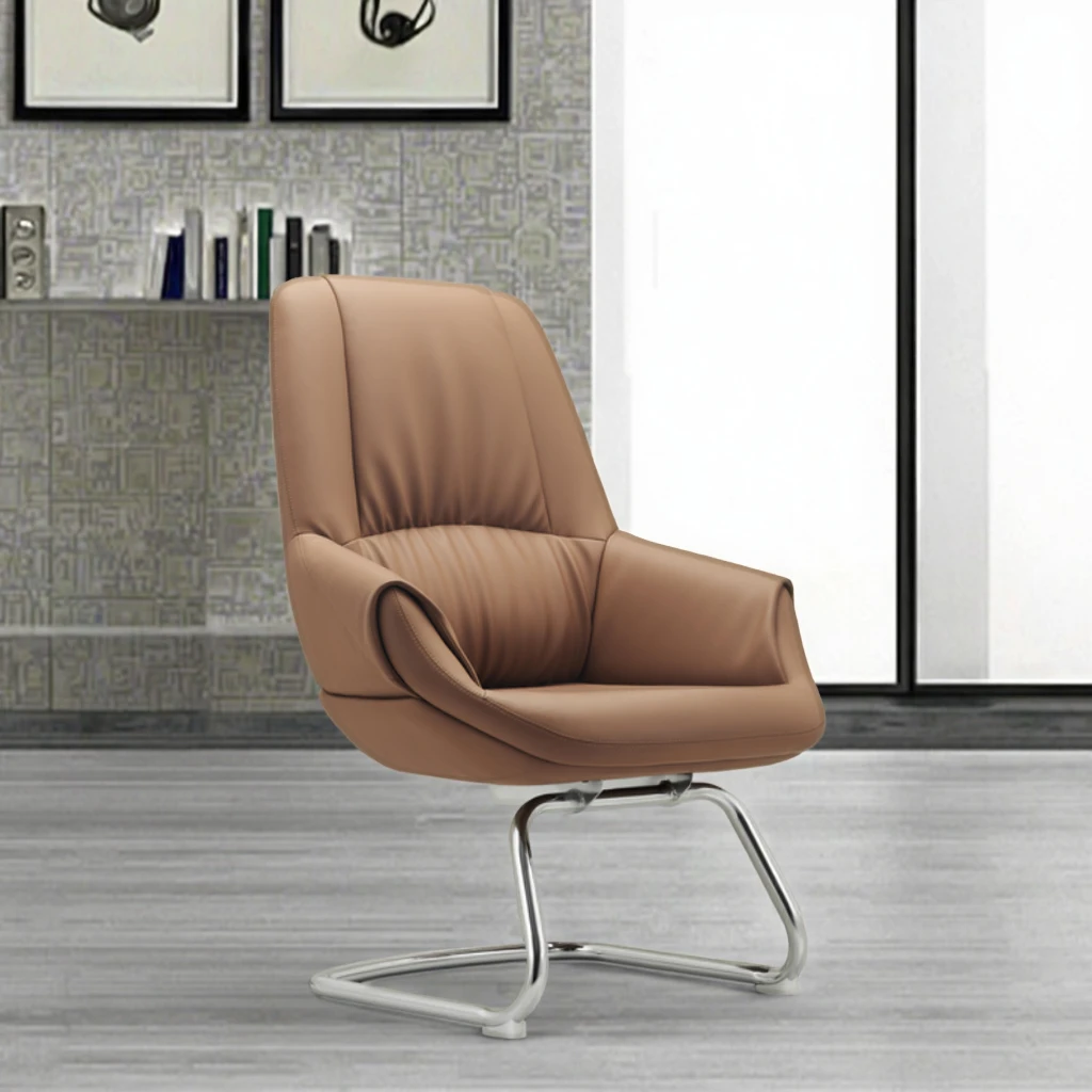 Modern Ergonomic Leather Executive Chair with Footrest 5