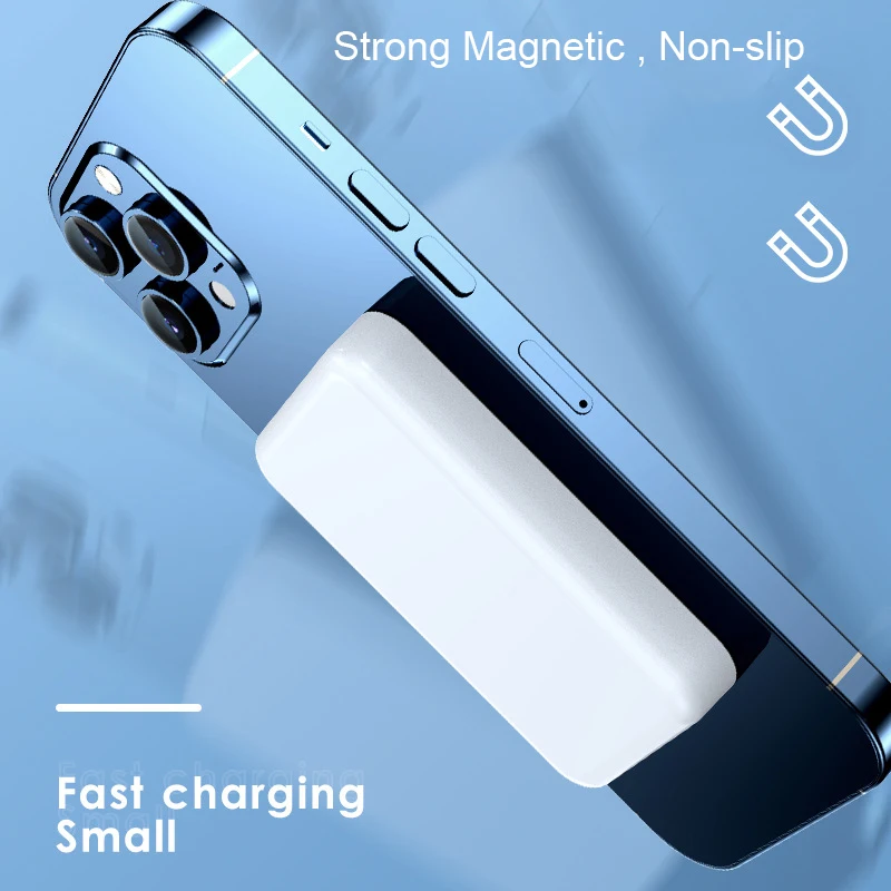 10000mAh Magnetic Portable Battery PD 30W Fast Charging Wireless Charger Magsafe Power Bank