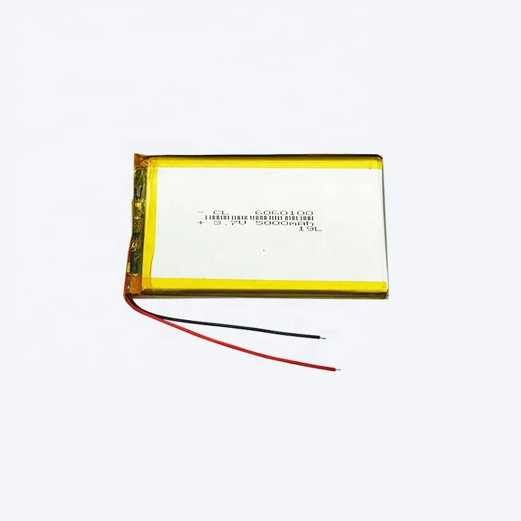 11.1v 12v Flat Lithium Polymer Battery 6060100 3.7v 5v Lithium 5000mah Battery 7.4v
