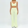 7028 Soutien-gorge, 7028-2 Pantalon à jambes larges - Vert citron