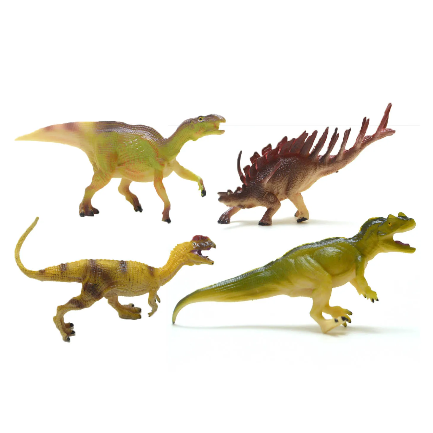 Игрушки динозавры мир Юрского периода пластиковые игрушки динозавров из ПВХ 4 в 1 реалистичный набор игрушек для детей
