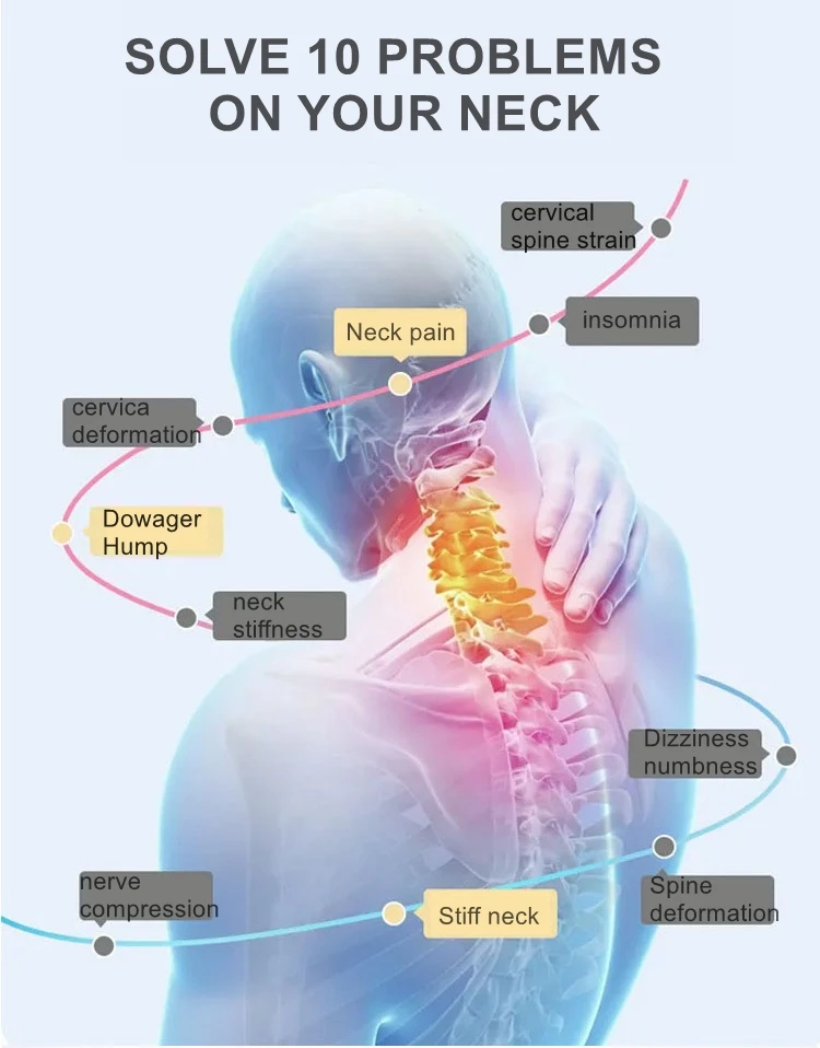 New Cervical Spine Traction Pillow Supports Neck Pillow For