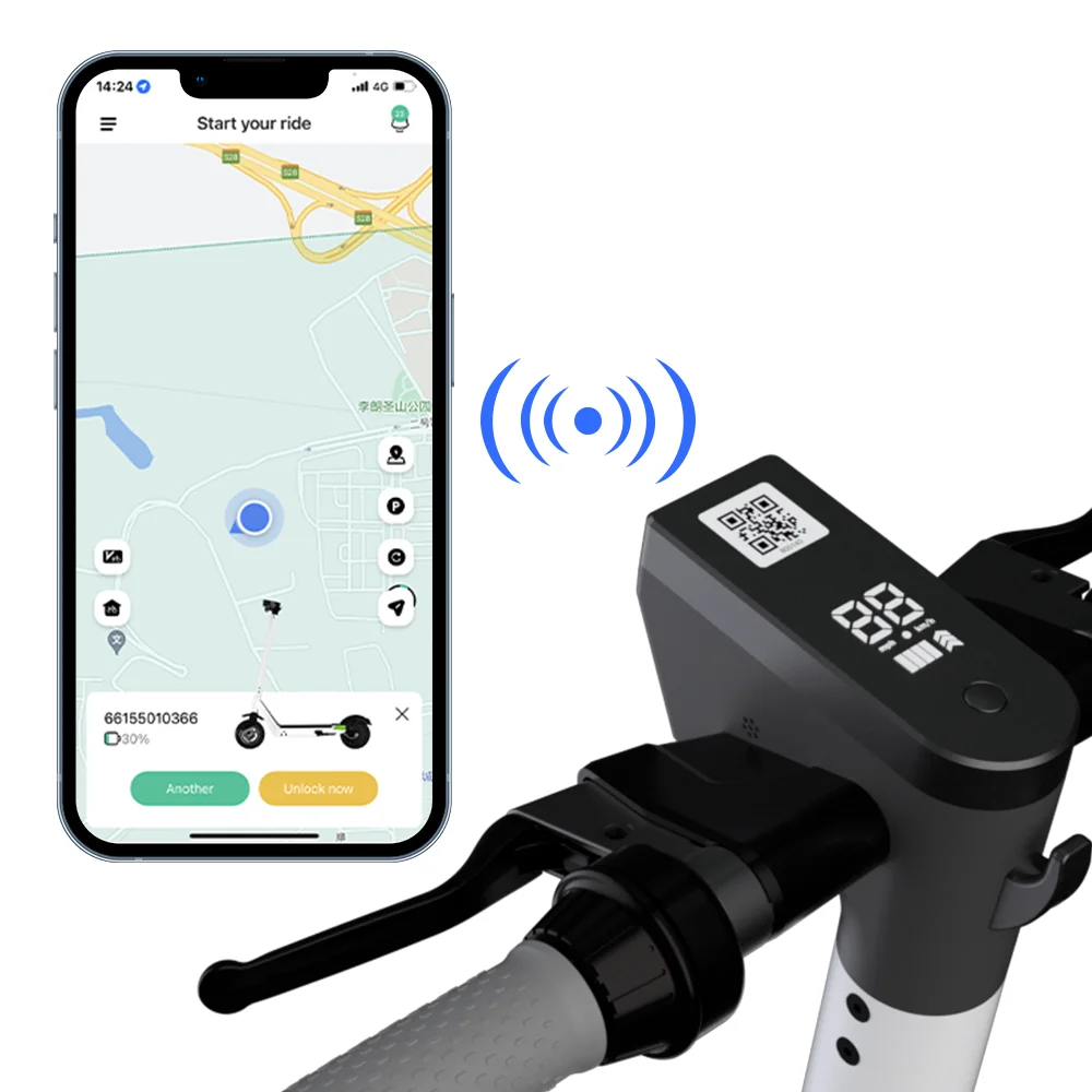 Shenzhen Factory Electric Scooters Bluetooths Scooter Lock Controlled With Blueteeth