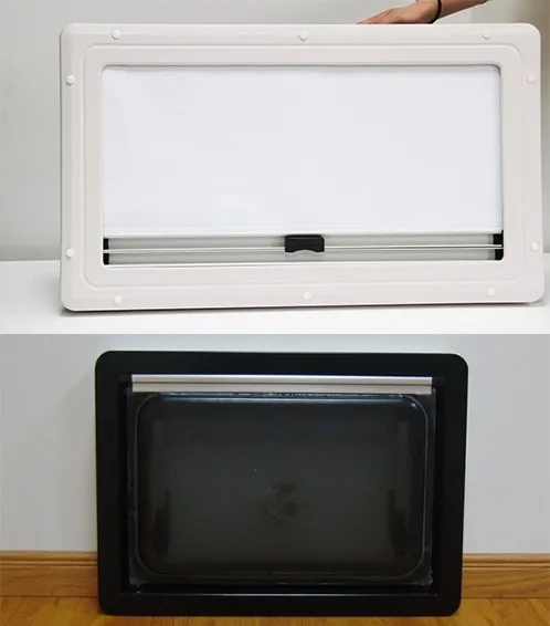 High Quality  Maygood Right Angle caravan Window Side Window Rv Window With Fly Screen Rv Accessories