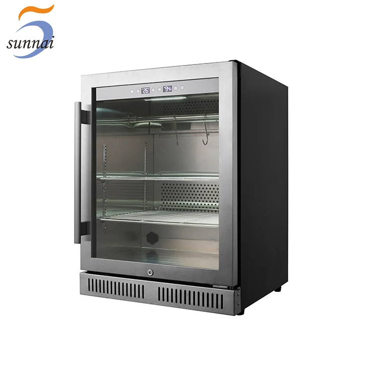 Factory Price Small 125L Compressor UV Light Meat Beef Steak Dry Ager Dry Age Refrigerator