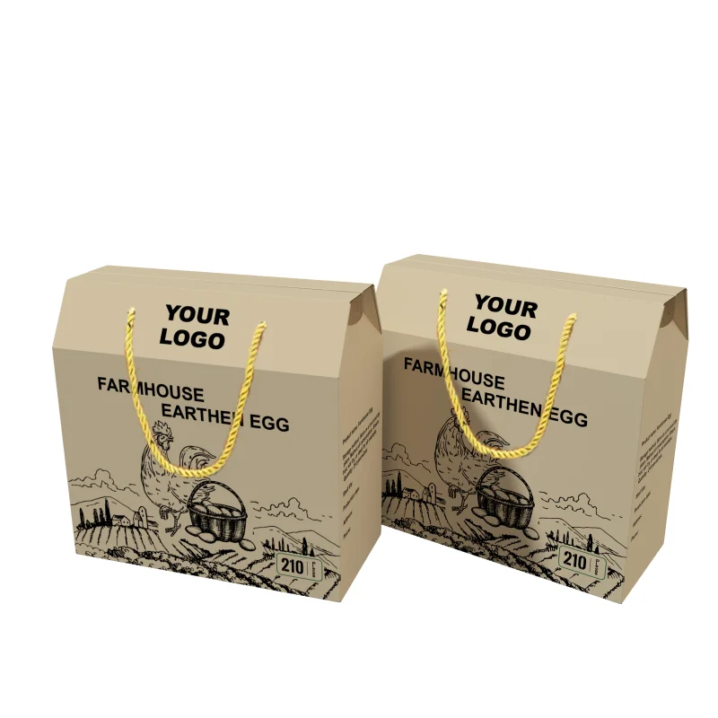 Custom Print Egg Tray Carton - Thick Corrugated Cardboard