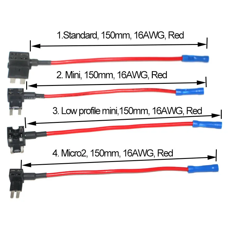 Low Price ACS Mini Fuse Tap Add a Circuit Pigtail Auto Fuse Tap ACS ATS ATM Fuse Tap