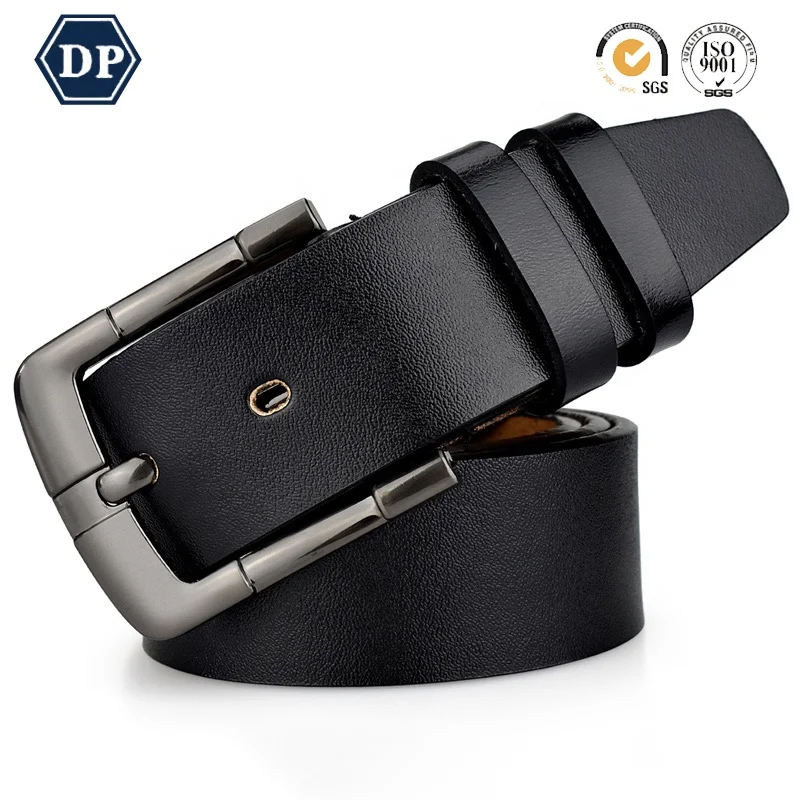 New Men's Leather Belts Classic Business Buckle Leather Belts