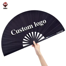 BSBH High Quality Custom Hand Fan For Wedding Gifts Dance Large Bamboo Hand Fan