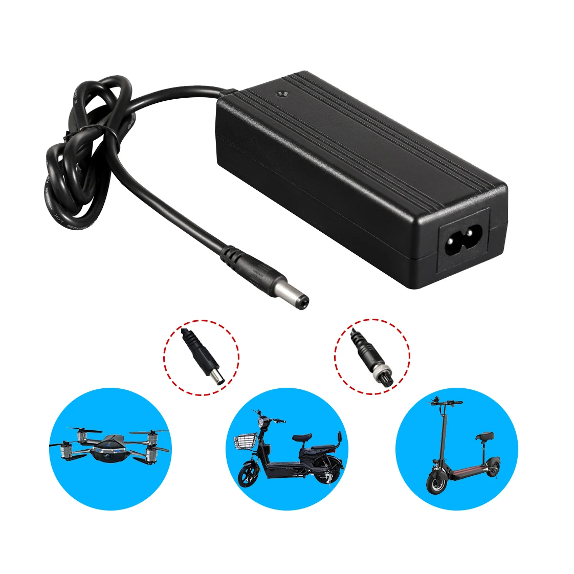67.2V 42V 29.4V 2A AC Adapter lithium Battery Charger Electric Bicycle  Scooter
