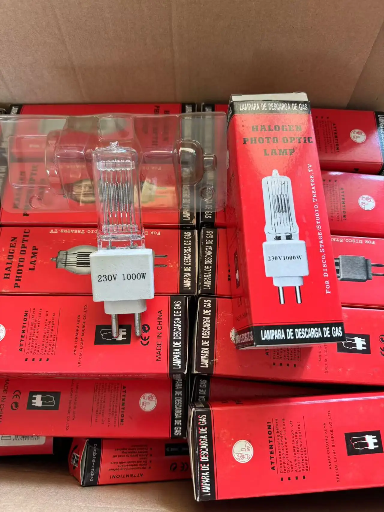 Галогенная лампа 2000 Вт G38 GY9.5 230 В 1000 1200 кварцевая прожектор пленка Sudio светильник