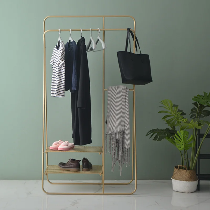 インテリア ミニマリスト錬鉄製ハンガーフロアハンガーコートラックスタンド Buy Factory Direct Clothes Rack