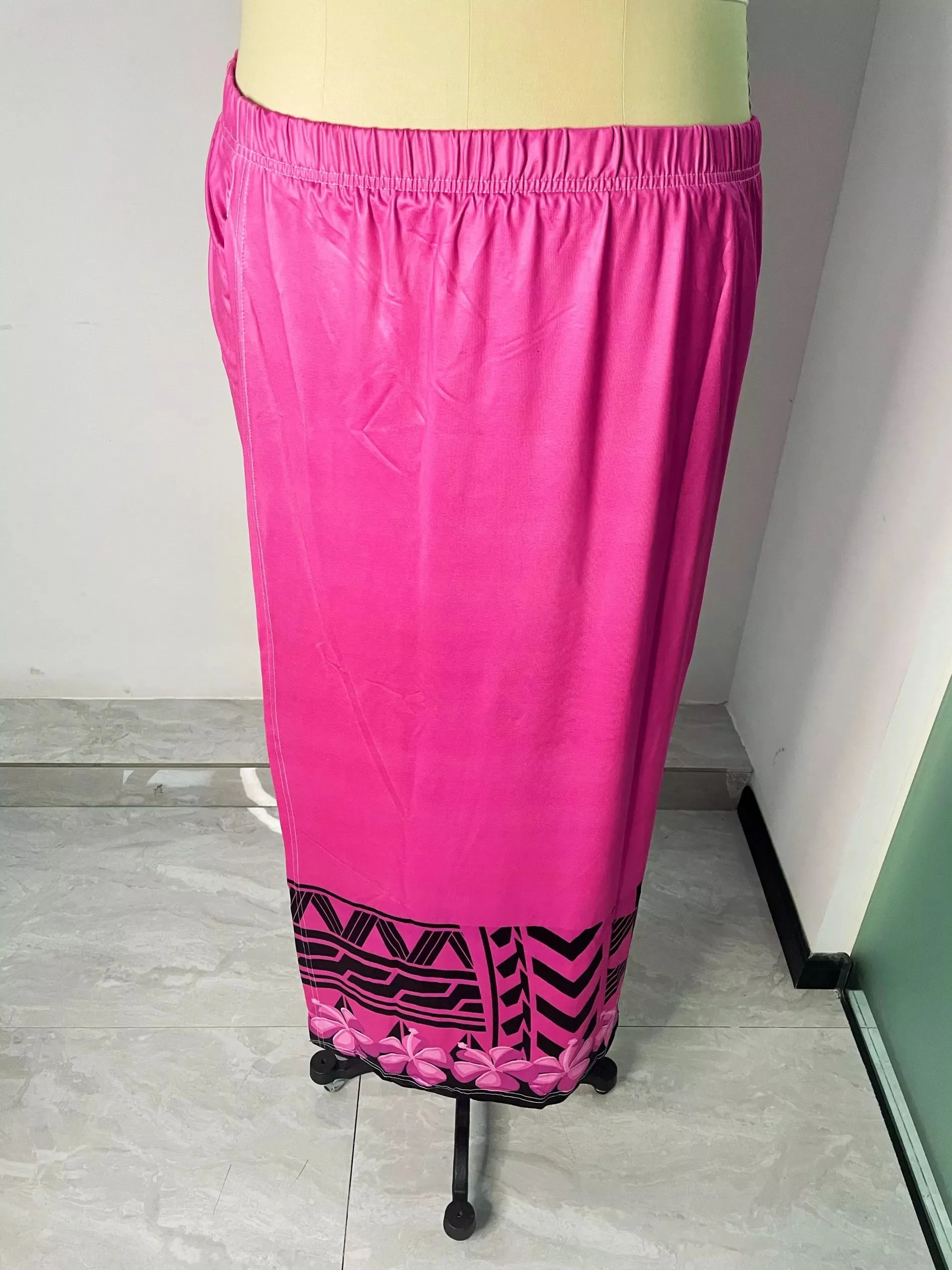 Polynesian Tribal Tapa Pattern Design Samoa Tonga Puletasi Dress V Neck