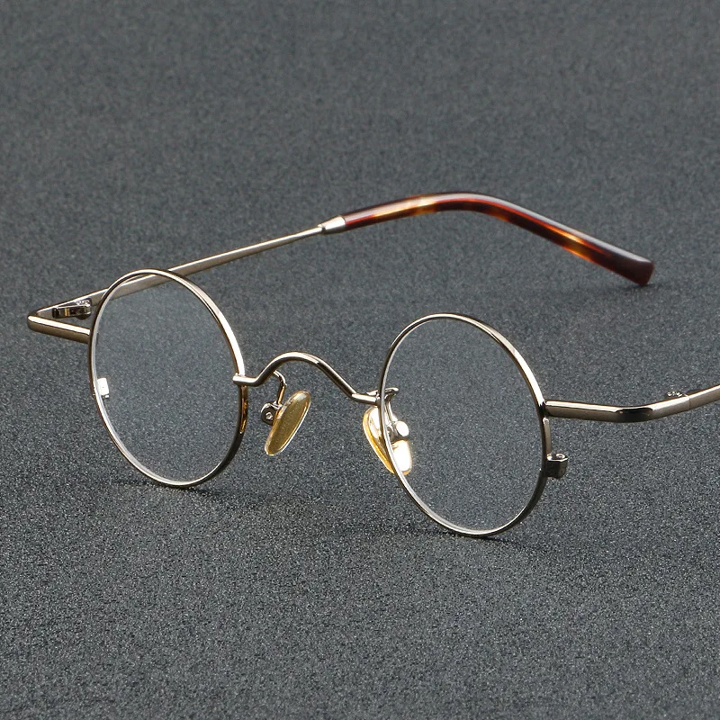 Vintage Circle Frame Pure Titanium Eyeglasses