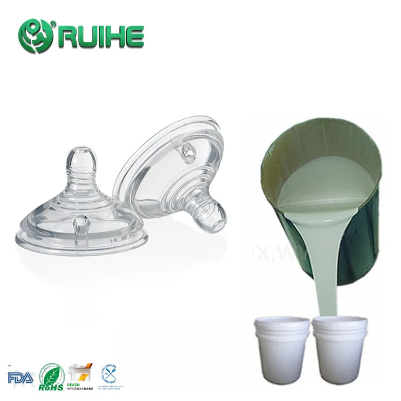 Free Sample 70 Shore Hardness LSR Liquid Silicone Rubber for Pacifier and Baby Nipples
