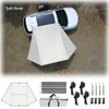 Clou de sol 4 + corde à vent 4 + ventouse 4 + tige en aluminium 2m