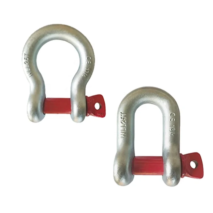 High Strength  D-type  12 Ton Bolt-type Shackles DEE Shackle
