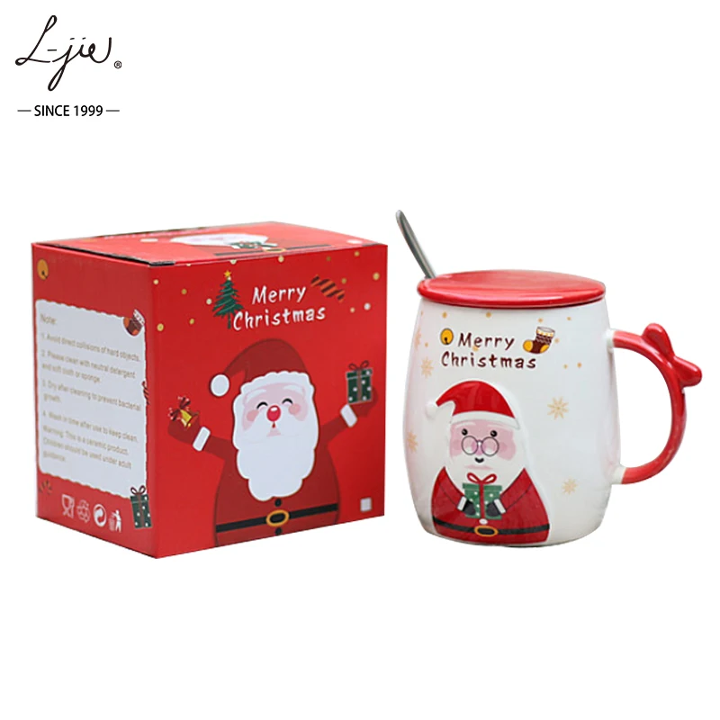 Taza de cerámica de Navidad Taza Taza de café con leche con 
