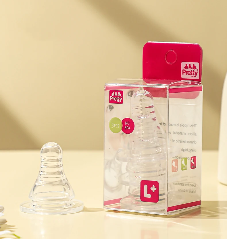 Food Grade Silicone Baby Milk Bottle Nipple For Breast Milk Feeding