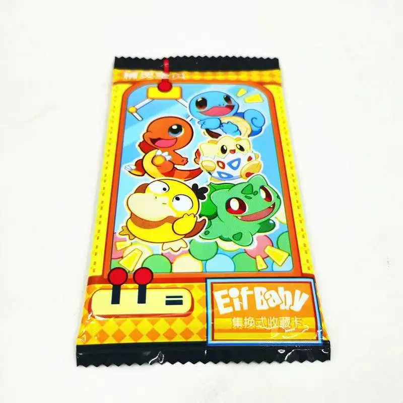 Eif Kids for Pokemon Trading Card Booster for Set Random Pack of Eevee Collectible Anime Game Card Paper Material Gift Toy