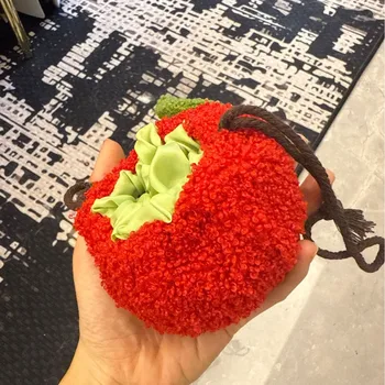 Factory Direct Sale Cute Cartoon Animal Storage Bags Fashionable Nylon Foldable Shopping Bags Wholesale in Stock Fruit Design