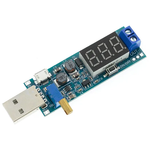 DC-DC 5V to 3.5V / 12V USB Step UP / Down Power Supply Module Adjustable Boost Buck Converter Out DC 1.2V-24V