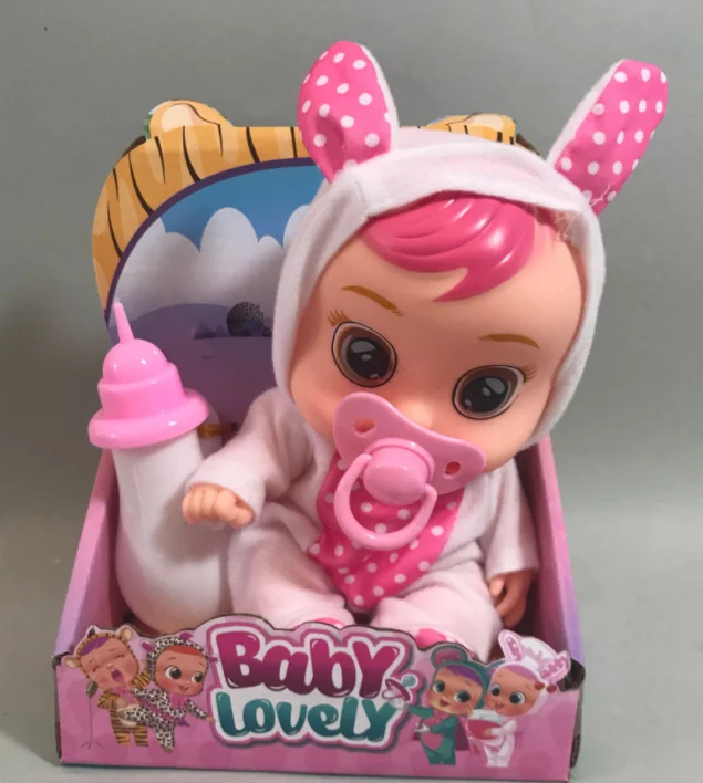 Плачет Кукла-младенец с соской бутылки для детей слезы куклы игрушка «сделай сам» Cry куклы дети станут отличным подарком на день рождения или Рождество