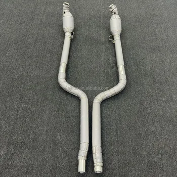 Exhaust Downpipe for Mercedes-Benz C63 AMG W204 6.2L  Stainless Steel Pipe with Catalyst Exhaust System 2011-2015