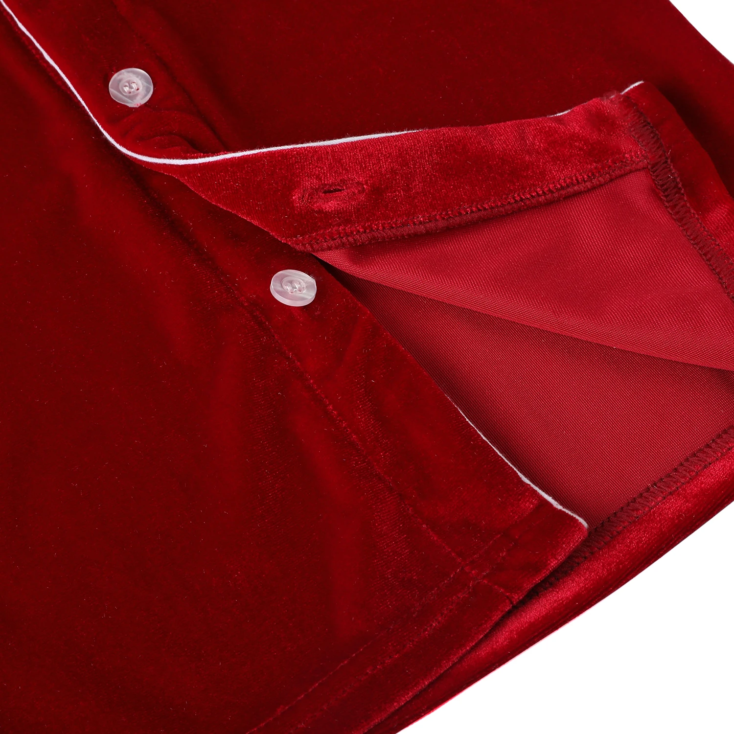 Лидер продаж; Популярные детские бархатные хлопковые пижамы с длинными рукавами для девочек; Рождественские красные пижамные комплекты