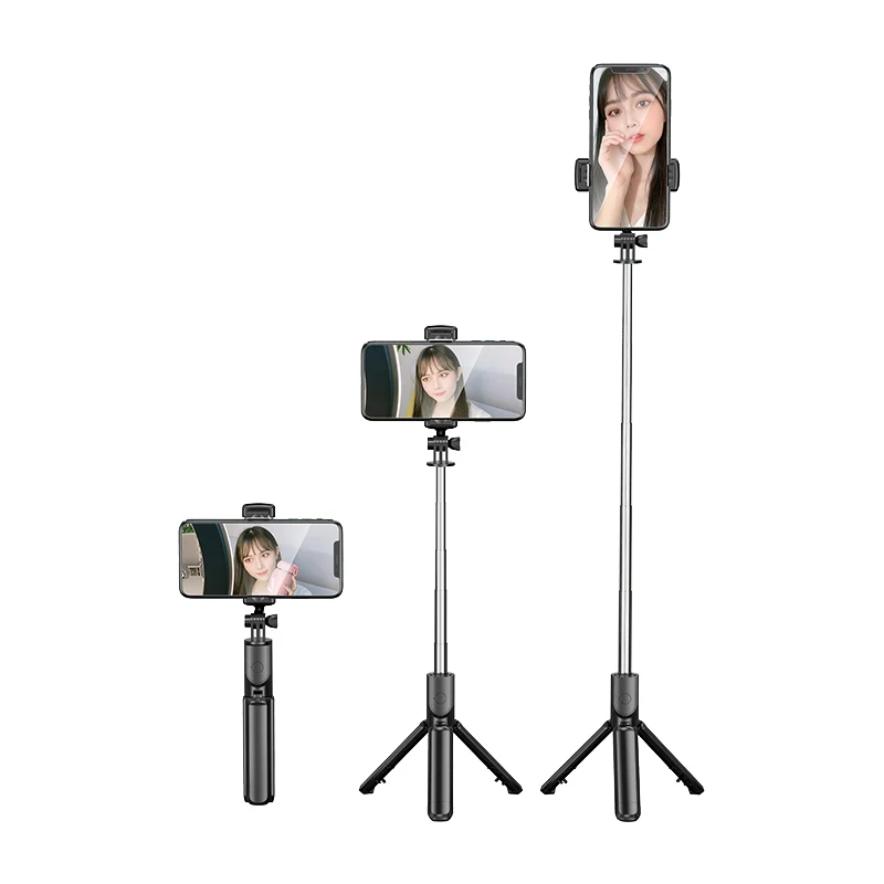 Selfie Stick Tripod with Bluetooth Detachable Wireless Remote Extendable Portable Selfie Stick Phone Tripod Stand for Gopro