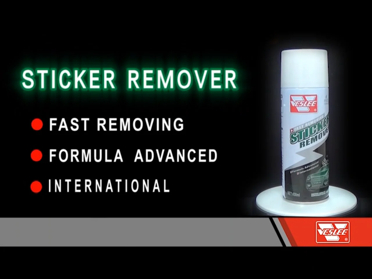 Sticker And Label Remover Aerosol Spray Car Exterior Cleaning Sticker