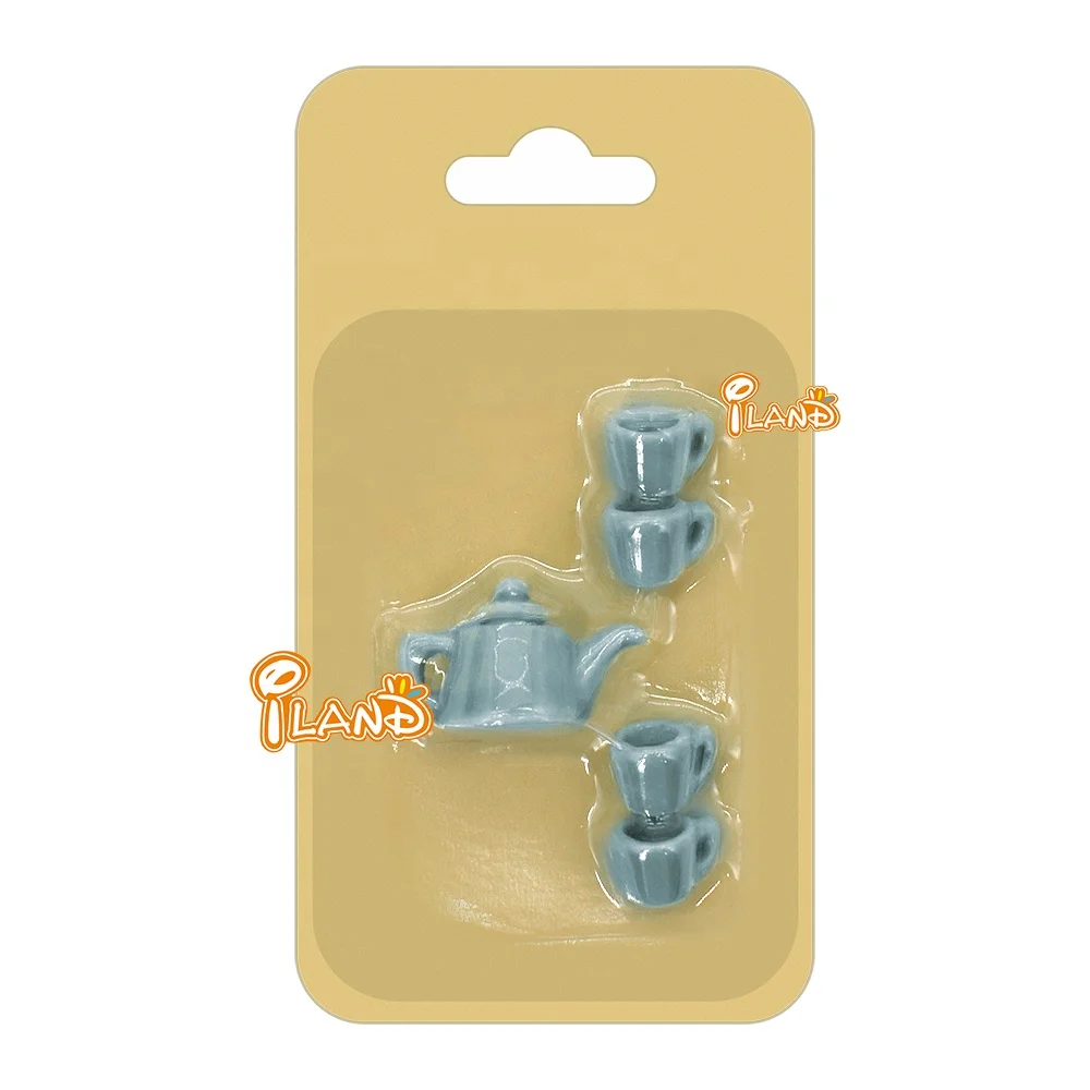 Набор фарфоровый для кукольного домика iland 1/12, миниатюрная посуда для гостиной, столовой, Садового Стола, аксессуары для кукольного домика, 5 шт.