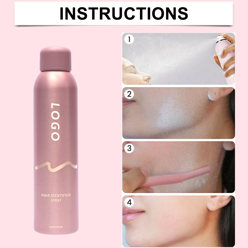 Hot Selling OEM Custom Women's Hair Removal Cream Private Label Facial Skin Shaving Spray with Customized Packaging