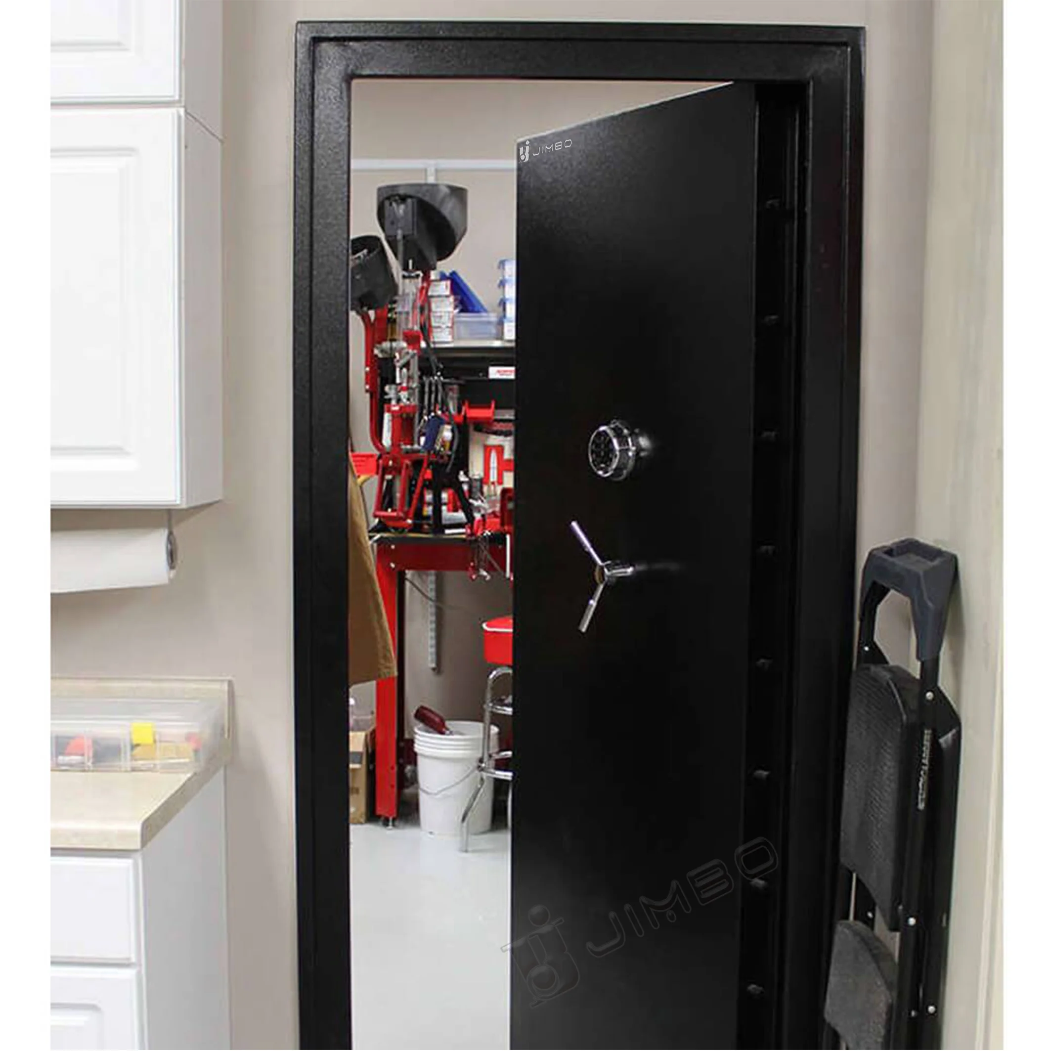 JIMBO Customized Strong Room Iron Doors Chinese Supplier Certified Metal Safe Deposit Box Bank Security Vault Door