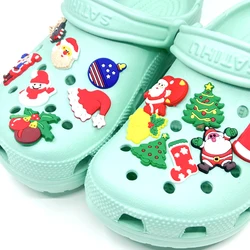 Amazon Hot Sale Christmas Croc Charms PVC Rubber Designer Shoe Charms Christmas Crocs Shoe Charms Shoe Accessories