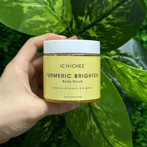 Brightening Skin Care Set Organic Turmeric Vitamin E  Exfoliating Private Label Body Scrub Turmeric Scrub hot selling hot selling