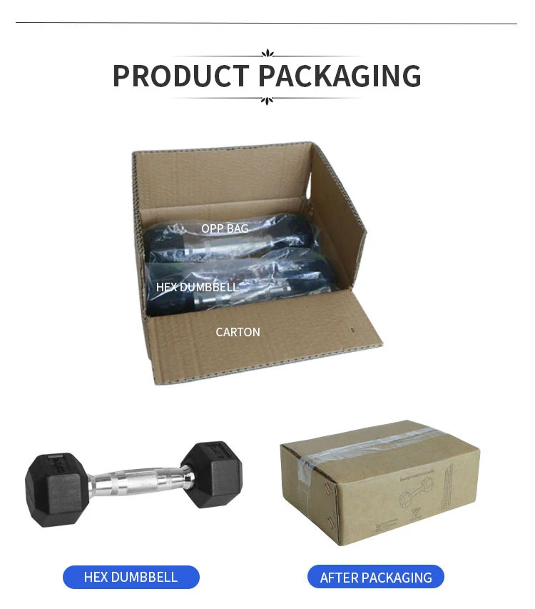 Wholesale Gym Fitness Equipment Black Free Weight Pairs Sets Rubber