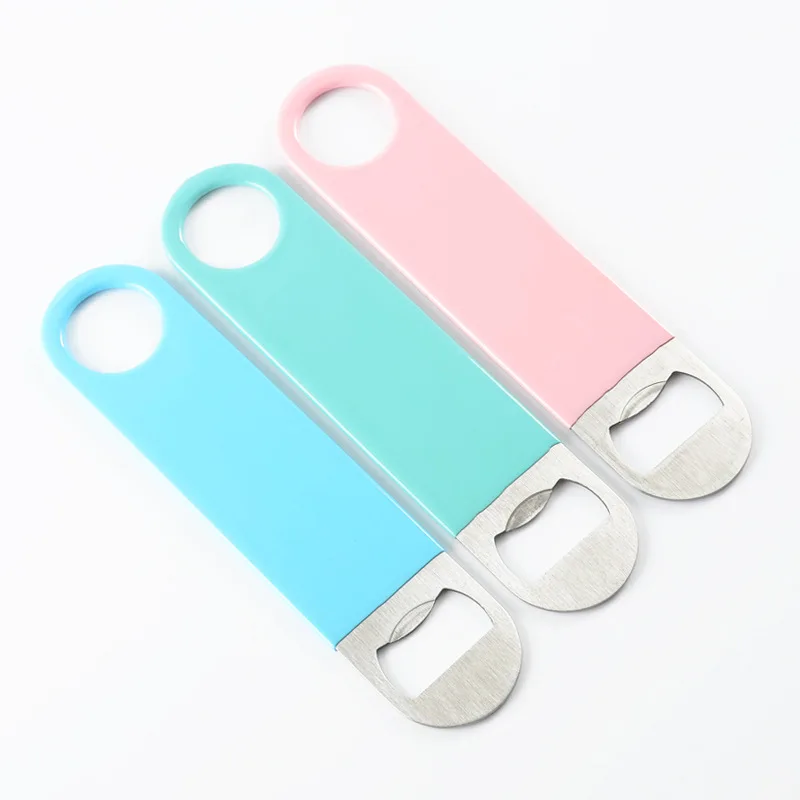 Factory Customized Simple and Practical Bottle Opener Rose Gold Fruit Wine Cola Beer Metal Bottle Opener