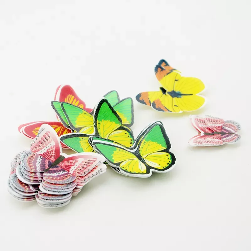 Рисовая бумага с бабочками или цветами съедобные вафли для украшения тортов капкейков на день рождения свадебную